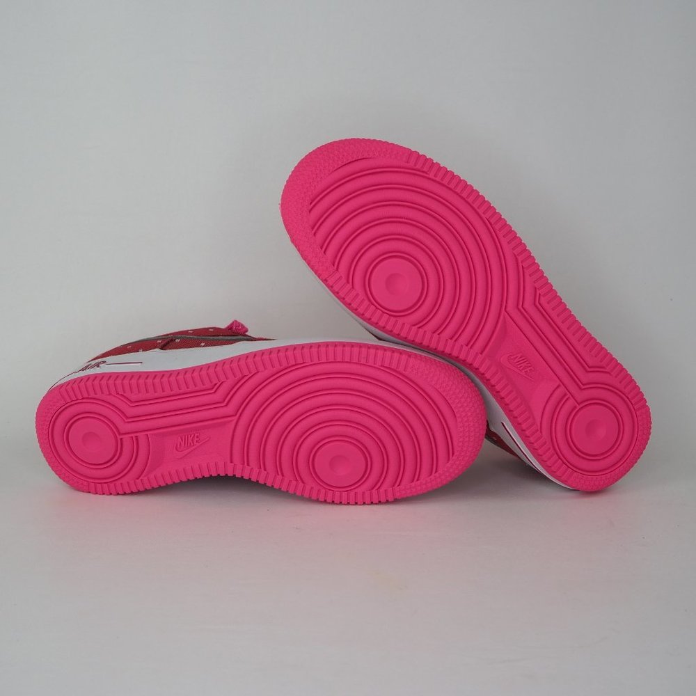 Nike Air Force 1 GS Girls Shoes Dark Red - Picture 9 of 12